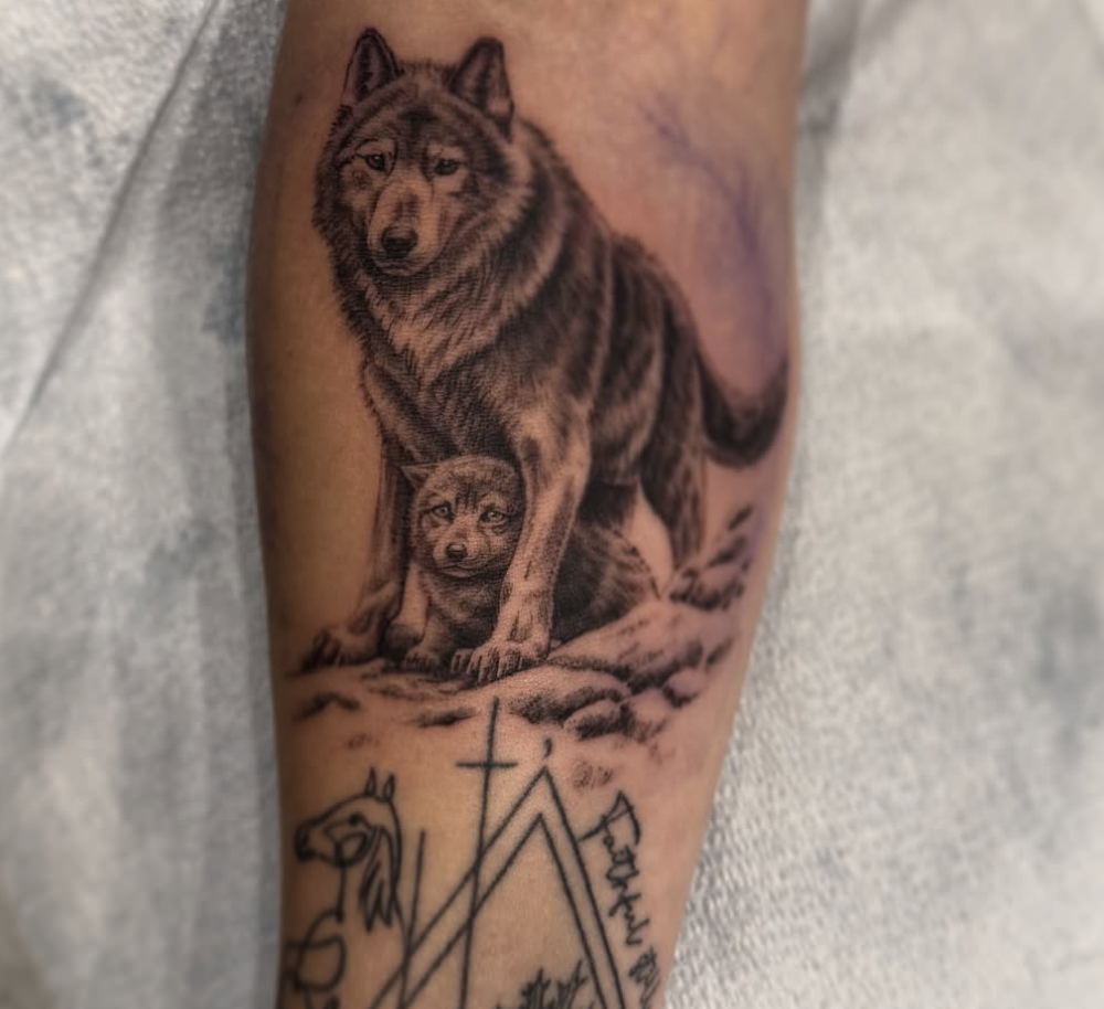Wolf and Cub
